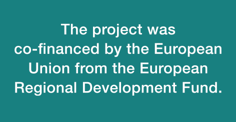 The project was co-financed by the European Union from the European Regional Develeopment Fund.